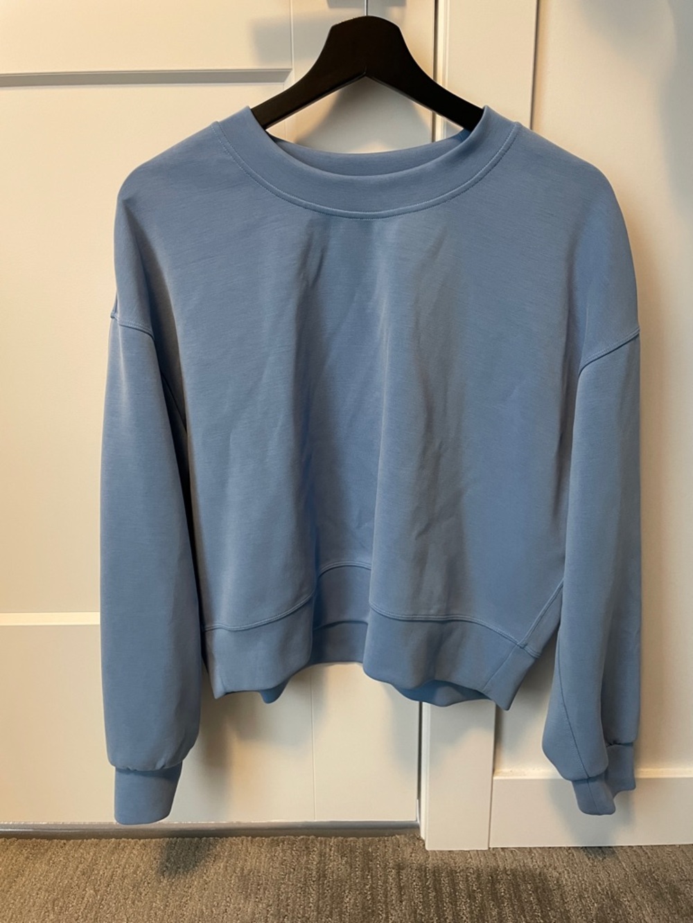 Lululemon Softstreme Perfectly Oversized Cropped Crew - Aero Blue